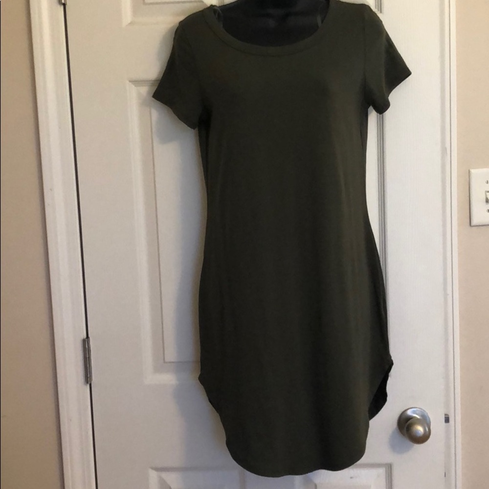 Olive green dress